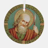 Sint Thomas de Apostle (JMAS 12) Glas Ornament (Achterkant)