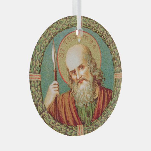 Sint Thomas de Apostle (JMAS 12) Glas Ornament (Voorkant Rechts)