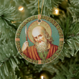 Sint Thomas de Apostle (JMAS 12) Keramisch Ornament