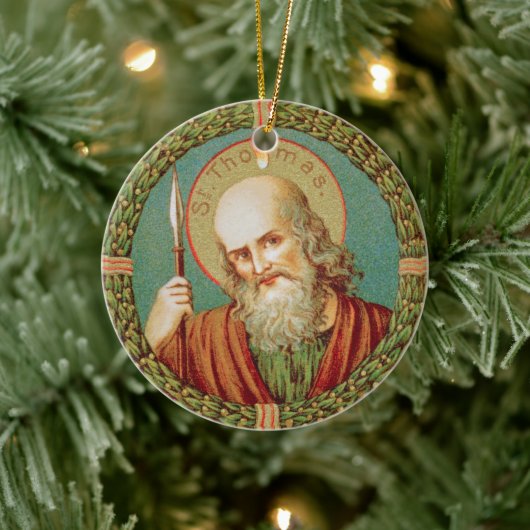Sint Thomas de Apostle (JMAS 12) Keramisch Ornament (Boom)