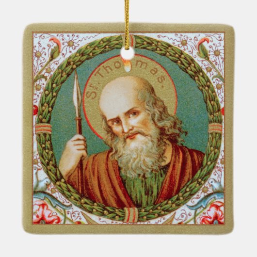 Sint Thomas de Apostle (JMAS 12) Keramisch Ornament (Achterkant)