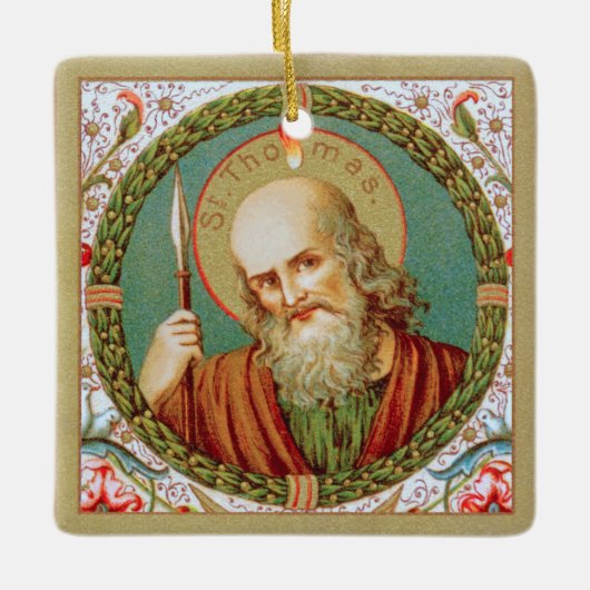 Sint Thomas de Apostle (JMAS 12) Keramisch Ornament (Voorkant)