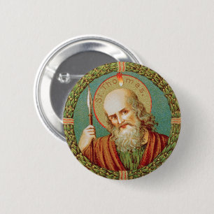 Sint Thomas de Apostle (JMAS 12) Ronde Button 5,7 Cm