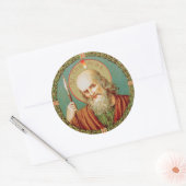 Sint Thomas de Apostle (JMAS 12) Ronde Sticker (Envelop)