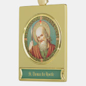 Sint Thomas de Apostle (JMAS 12) Verguld Banner Ornament (Links)