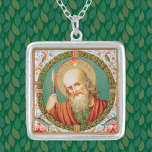 Sint Thomas de Apostle (JMAS 12) Zilver Vergulden Ketting<br><div class="desc">St. Thomas the Apostle, ook Didymus genoemd, was een van de twaalf apostelen van Jezus Christus volgens het Nieuwe Testament. Nadat hij aanvankelijk twijfelde aan de herrijzenis totdat hij de wonden van Christus aanraakte, ging St. Thomas verder met missionaire ijver naar de evangelisering van Parthia, Perzië en India. Hier houdt...</div>