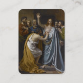 Sint Thomas de Apostle katholieke Prayer Religieuz Plaatskaartje (Voorkant)