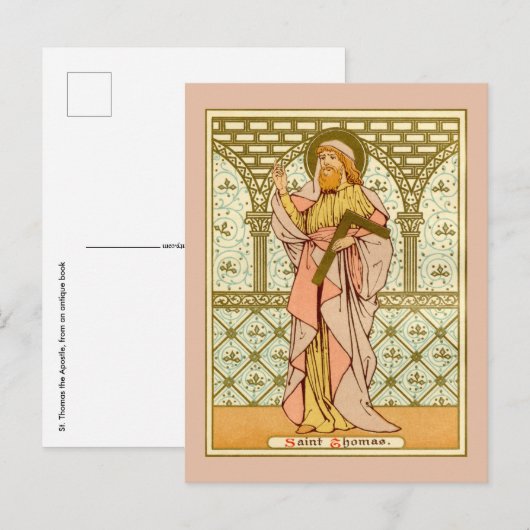 Sint Thomas de Apostle (RLS 18) Briefkaart (Voorkant / Achterkant)