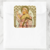 Sint Thomas de Apostle (RLS 18) Vierkante Sticker (Tas)