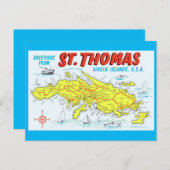 Sint-Thomas Maagdeneilanden Briefkaart (Voorkant / Achterkant)
