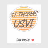 Sint-Thomas Maagdeneilanden Sticker (Vel)