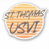 Sint-Thomas Maagdeneilanden Sticker (Voorkant)