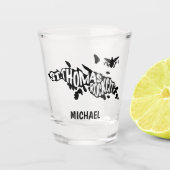 Sint Thomas "Rock City" Maagdeneilanden Shot Glas (Voorkant)