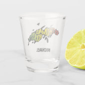 Sint Thomas "Rock City" Maagdeneilanden Shot Glas (Achterkant)