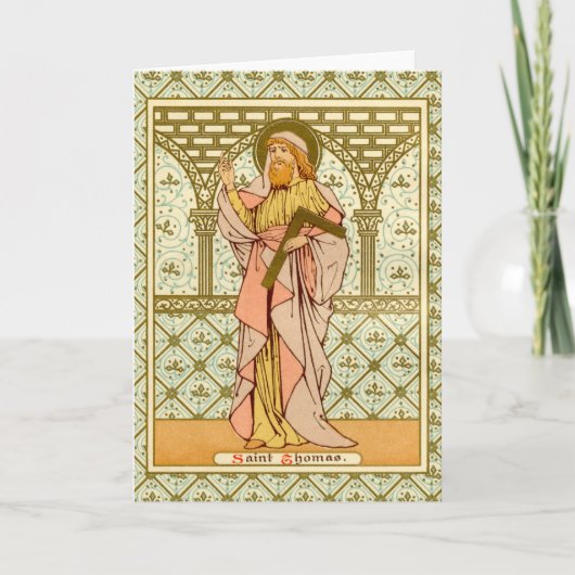 Sint Thomas the Apostle (RLS 18) Blank Greeting Kaart (Voorkant)