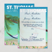 Sint Thomas US Maagdeneilanden. Kaart (Voorkant / Achterkant)