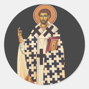 Sint Timoteüs de eerste christelijke bisschop van  Ronde Sticker
