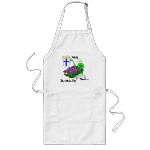 Sint Urho Apron met Drink sprinkhaan Lang Schort