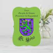 Sint-Urho-dag partijuitnodiging met wapenstilstand Kaart (Staand voorkant)