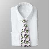 Sint Urho's Day Grasshopper Ban Fun Necktie Stropdas (Gebonden)