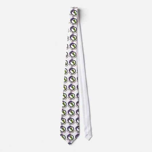 Sint Urho's Day Grasshopper Ban Fun Necktie Stropdas (Voorkant)