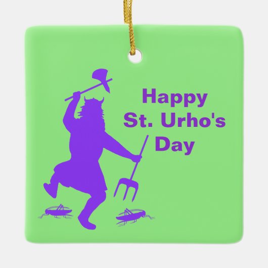 Sint Urho's Day Silhouette Ornament (Voorkant)