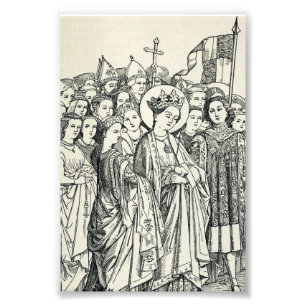 Sint Ursula maagd en martelaar Foto Afdruk