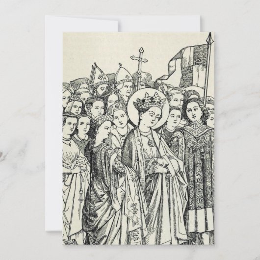 Sint Ursula maagd en martelares Bedankkaart (Voorkant)