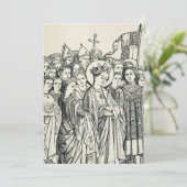 Sint Ursula maagd en martelares Bedankkaart (Staand voorkant)