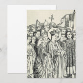 Sint Ursula maagd en martelares Bedankkaart (Voorkant / Achterkant)