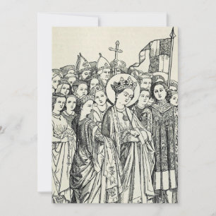 Sint Ursula maagd en martelares Feestdagenkaart