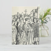 Sint Ursula maagd en martelares Feestdagenkaart (Staand voorkant)