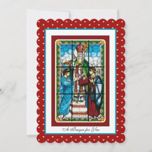 Sint-Valentijn Beschermheilige van Geliefden Gedic Feestdagenkaart