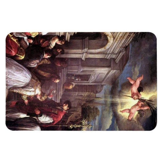 Sint-Valentijn die Sint-Lucilla doopt Magneet (Horizontaal)