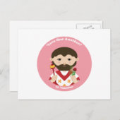 Sint-Valentijn Feestdagenkaart (Voorkant / Achterkant)