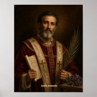 Sint Valentijn Kunstprint Poster