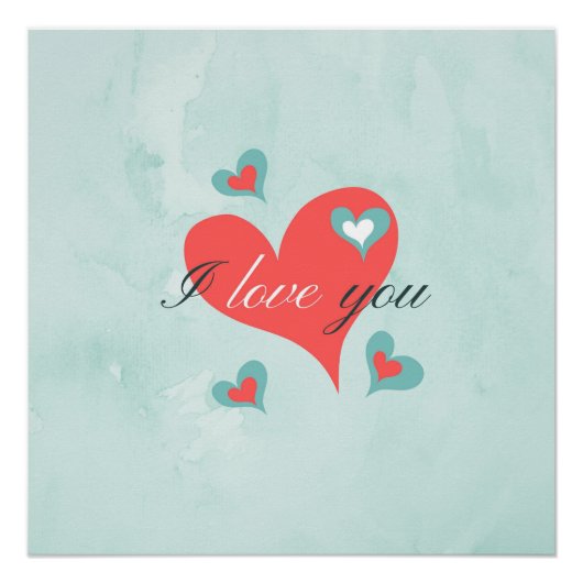 Sint-Valentijnsdag toewijding liefde Poster (Voorkant)