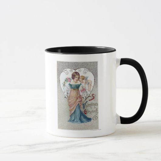 Sint-Valentijnse begroetcupid Mok (Rechts)