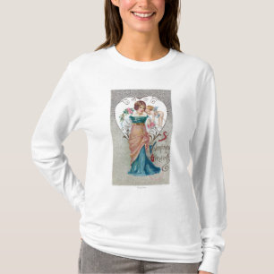 Sint-Valentijnse begroetcupid T-shirt