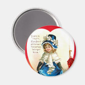 Sint-Valentijnse groet Magneet (Voorkant / Achterkant)