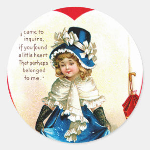 Sint-Valentijnse groet Ronde Sticker