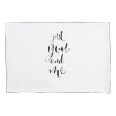 Sint-Valentijnshoes Elegant "Just You and Me" Kussensloop (Voorkant-Links)