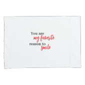 Sint-Valentijnshoes Elegant "Just You and Me" Kussensloop (Voorkant-Rechts)