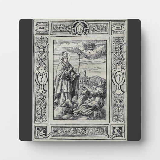 Sint-Valentinus van Rome Gravure Premium Kunst Fotoplaat (Voorkant)