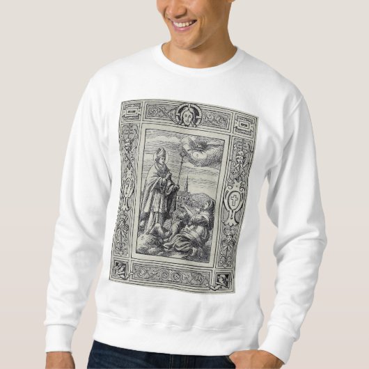 Sint-Valentinus van Rome Gravure Premium Kunst Trui (Voorkant)