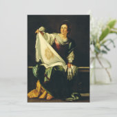 Sint Veronica door Bernardo Strozzi Bedankkaart (Staand voorkant)