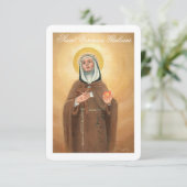 Sint Veronica Giuliani, gebedskaart Kaart (Staand voorkant)