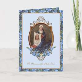Sint-Veronica Heilig Gezicht Jezus Floral Kaart