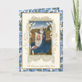 Sint-Veronica Heilig Gezicht Jezus Floral Kaart