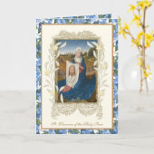 Sint-Veronica Heilig Gezicht Jezus Floral Kaart (Gele Bloem)